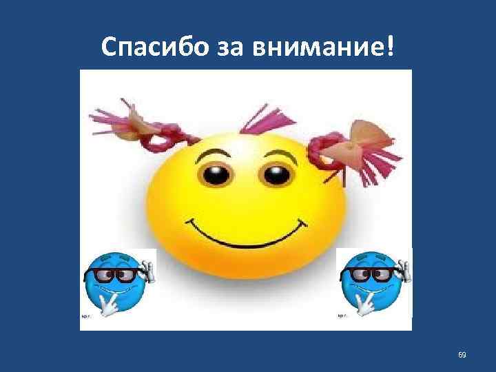 Спасибо за внимание! 69 