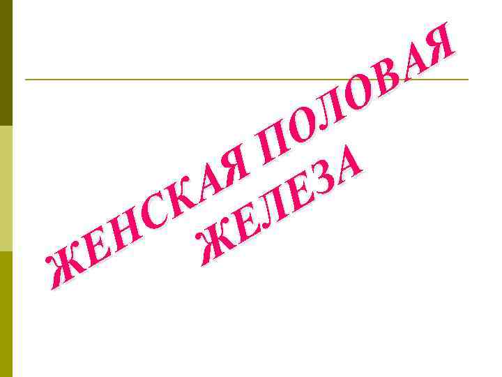 Я А В О Л О П А Я З А Е К Л