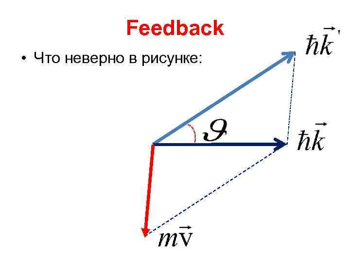 Feedback • Что неверно в рисунке: 