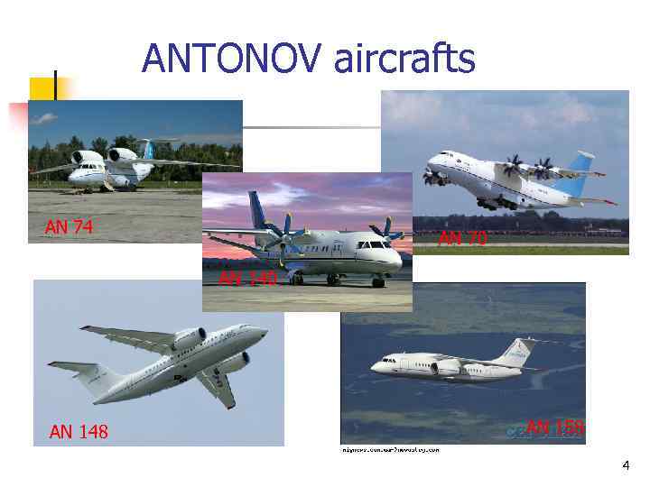 ANTONOV aircrafts AN 74 AN 70 AN 148 AN 158 4 