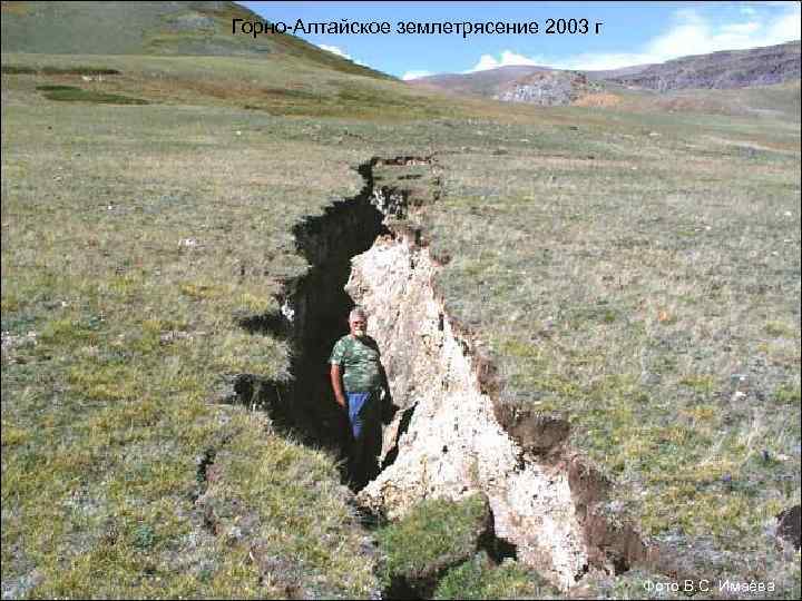 Горно-Алтайское землетрясение 2003 г Фото В. С. Имаева 