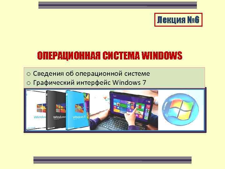 Операционная система windows это