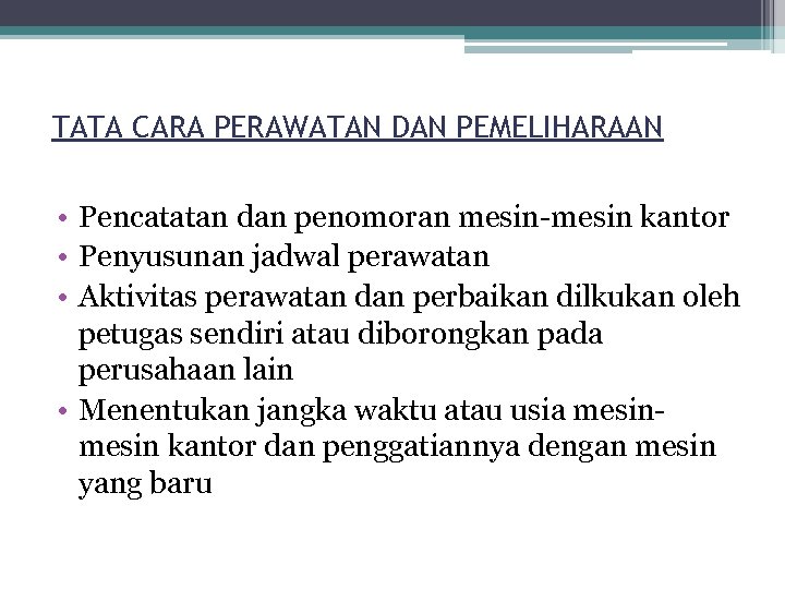 Administrasi Sarana Dan Prasarana Peralatan Kantor Peralatan