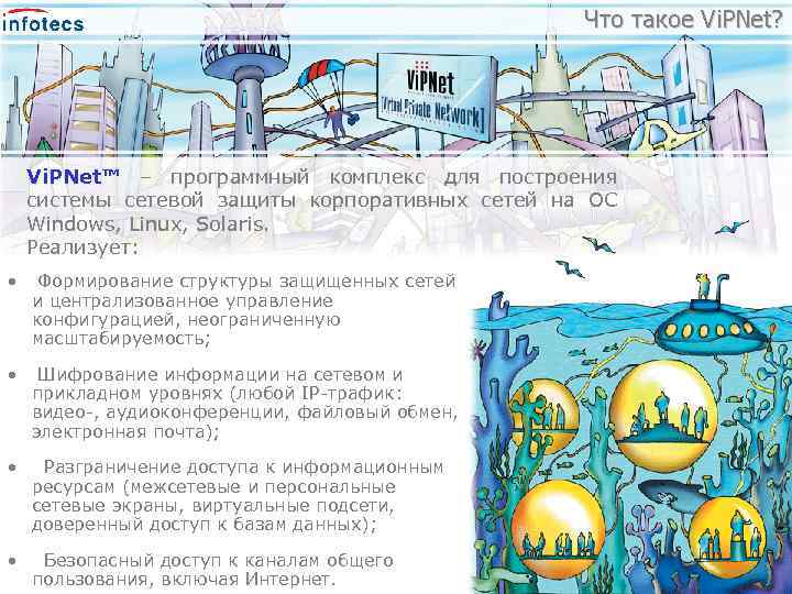 Что такое Vi. PNet? Vi. PNet™ – программный комплекс для построения системы сетевой защиты