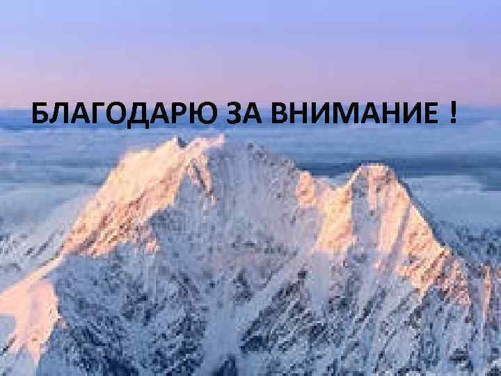 БЛАГОДАРЮ ЗА ВНИМАНИЕ ! 