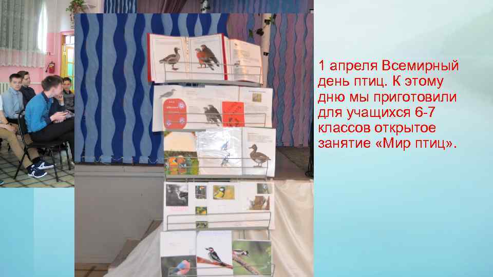 1 апреля Всемирный день птиц. К этому дню мы приготовили для учащихся 6 -7