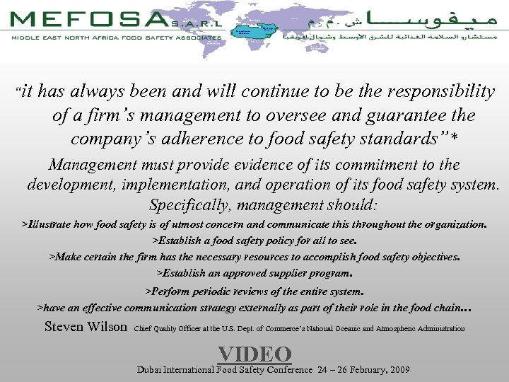 “it has always been and will continue to be the responsibility of a firm’s