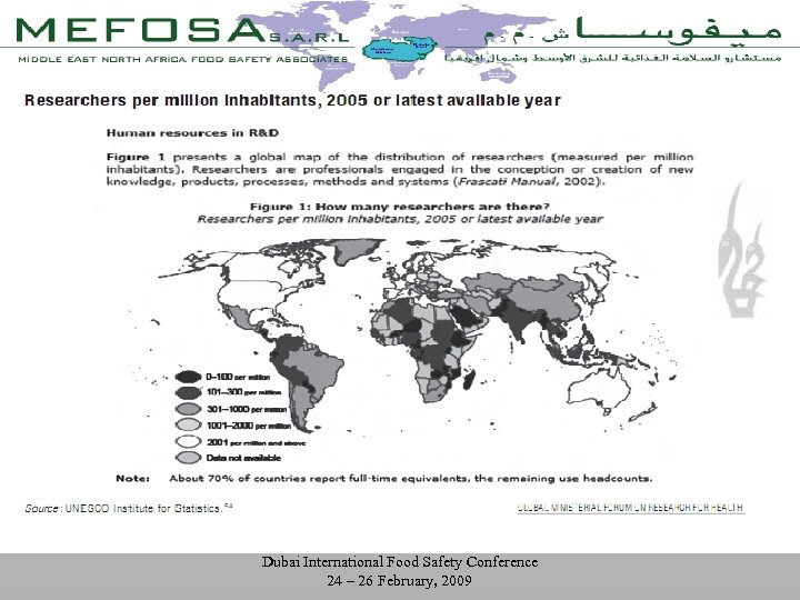 Dubai International Food Safety Conference 24 – 26 February, 2009 