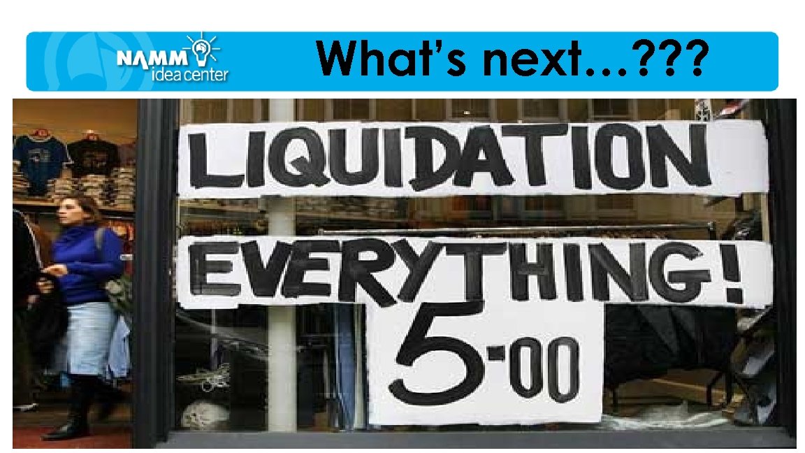 What’s next…? ? ? 