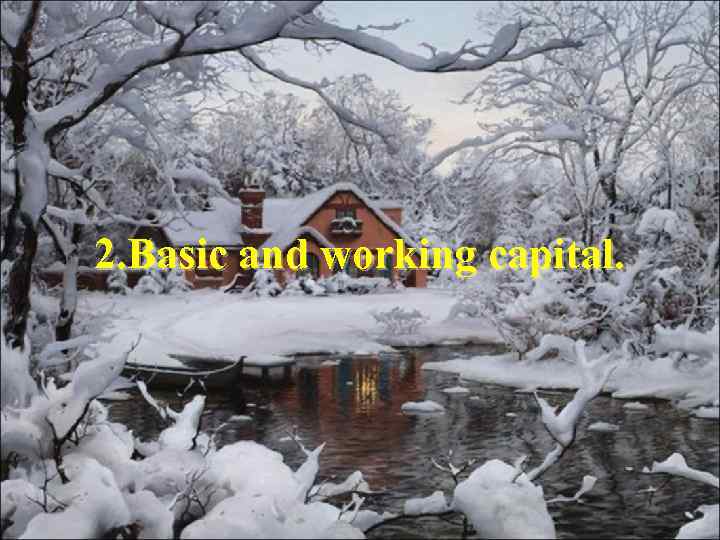 2. Basic and working capital. 