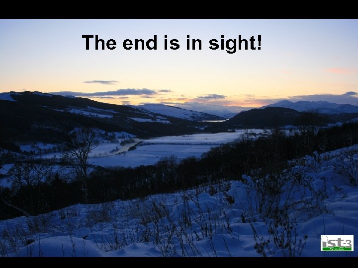 The end is in sight! 