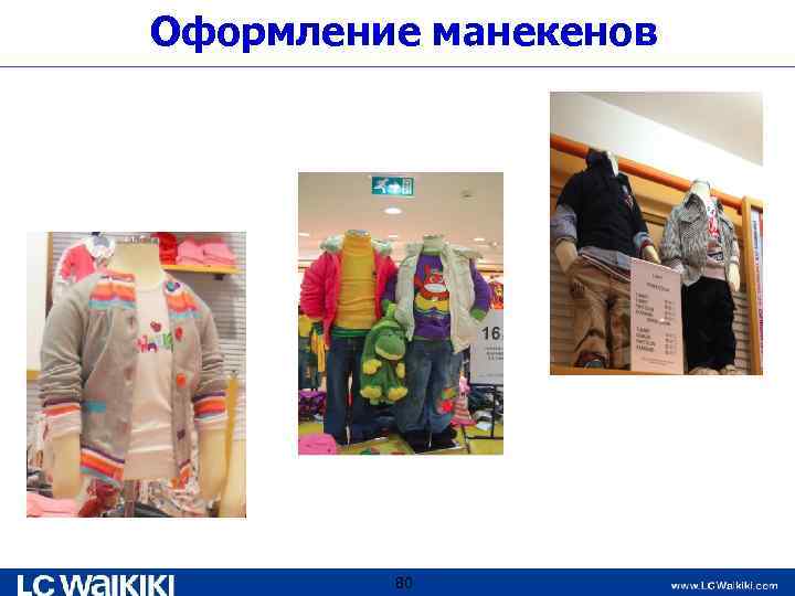 Оформление манекенов 80 