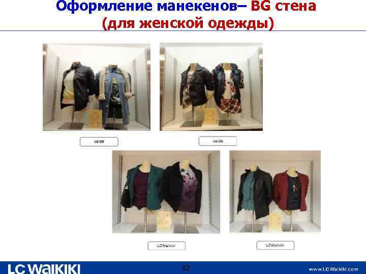 Оформление манекенов– BG стена (для женской одежды) 82 