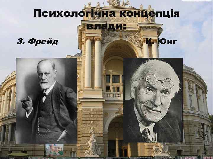 Психологічна концепція влади: З. Фрейд К. Юнг 