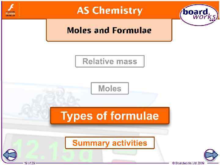 19 of 29 © Boardworks Ltd 2009 