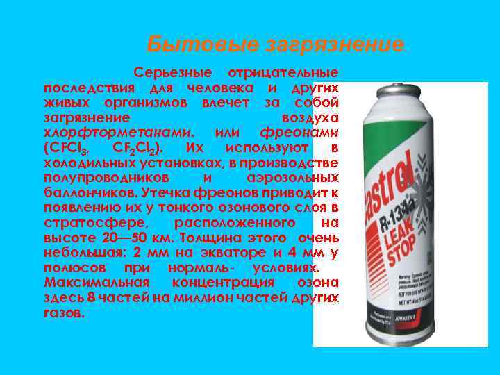 Бытовые загрязнение. Серьезные отрицательные последствия для человека и других живых организмов влечет за собой