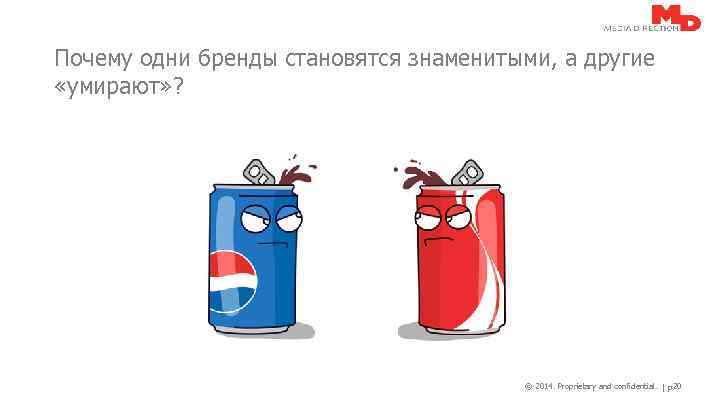 Почему одни бренды становятся знаменитыми, а другие «умирают» ? © 2014. Proprietary and confidential.
