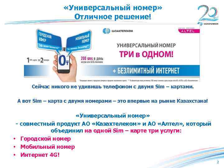  «Универсальный номер» Отличное решение! Сейчас никого не удивишь телефоном с двумя Sim –
