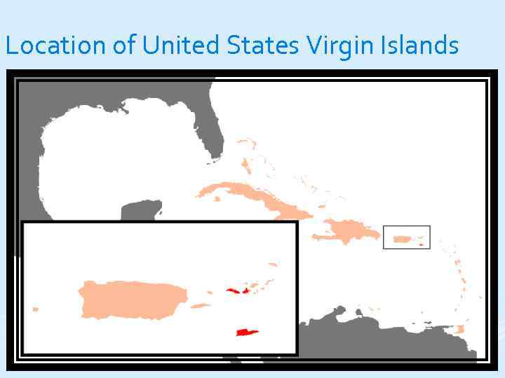 Location of United States Virgin Islands 