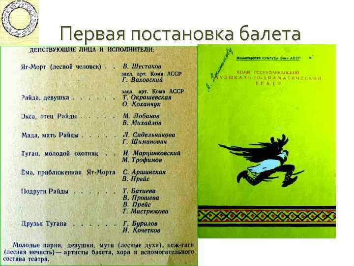 Первая постановка балета 