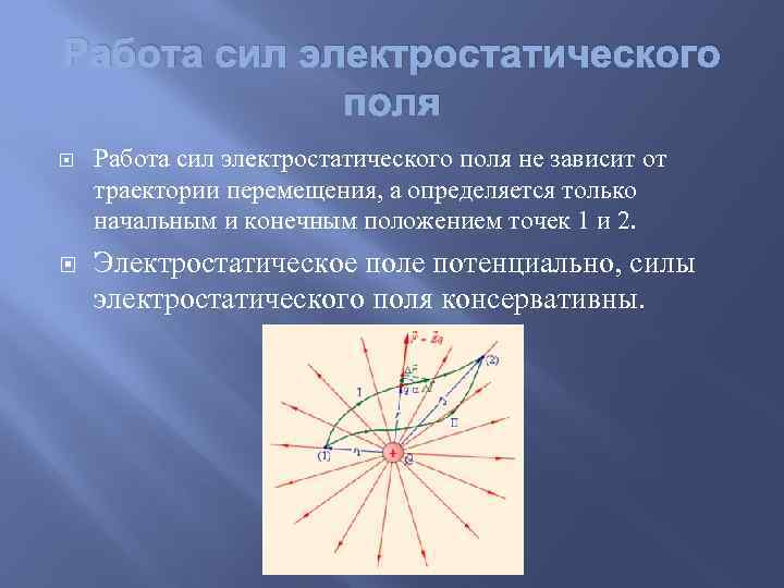 Работа сил электростатического поля физика. Работа сил электростатического поля. Сила электростатического поля. Электростатическая сила. Сила в электростатике.