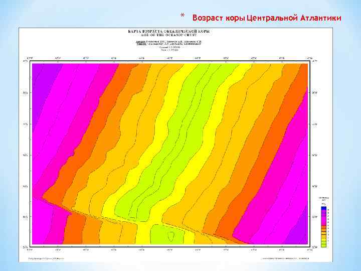 * Возраст коры Центральной Атлантики 