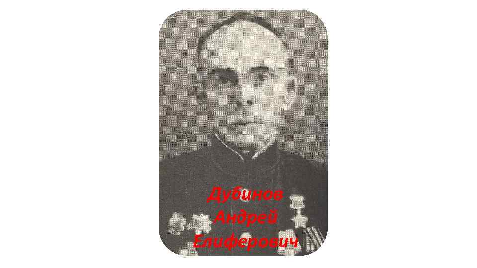 Дубинов Андрей Елиферович 