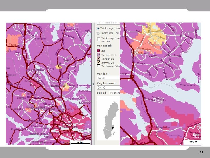 Coverage Stockholm area 51 