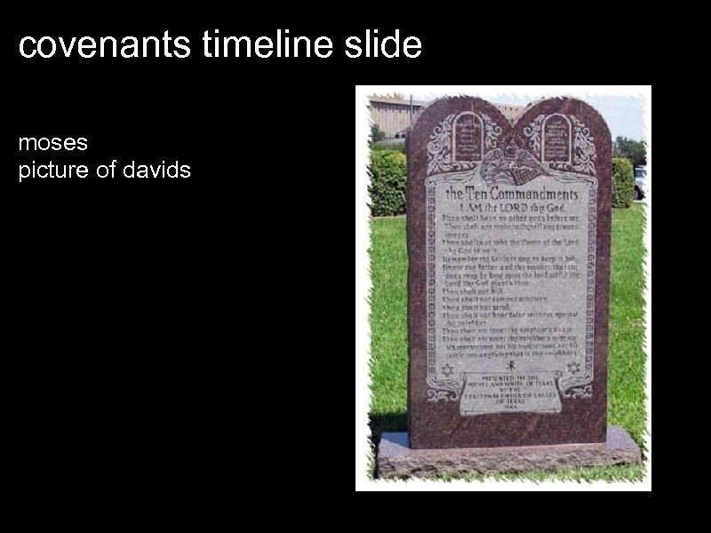 covenants timeline slide moses picture of davids 