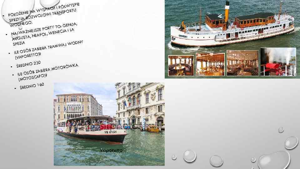 YSPIE H I PÓŁW U WYSPAC RT ENIE NA JOWI TRANSPO ŁOŻ • PO