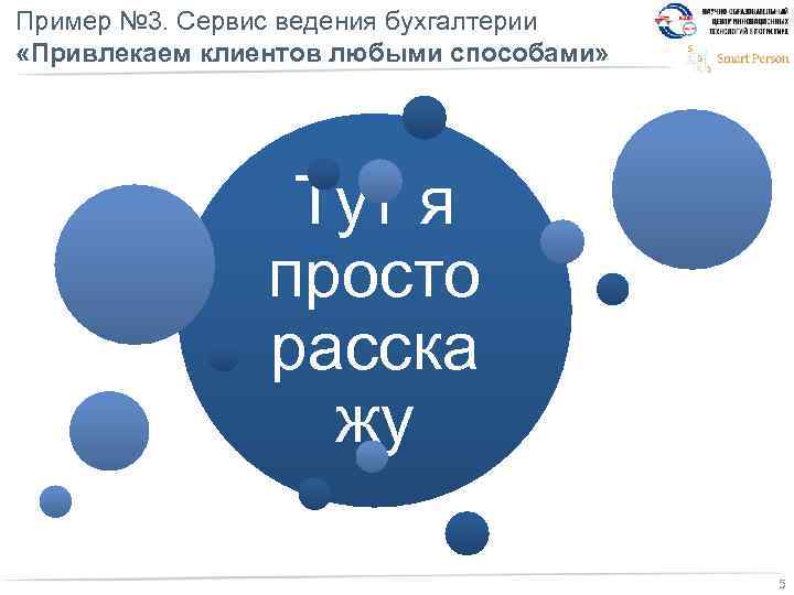 Пример № 3. Сервис ведения бухгалтерии «Привлекаем клиентов любыми способами» Тут я просто расска