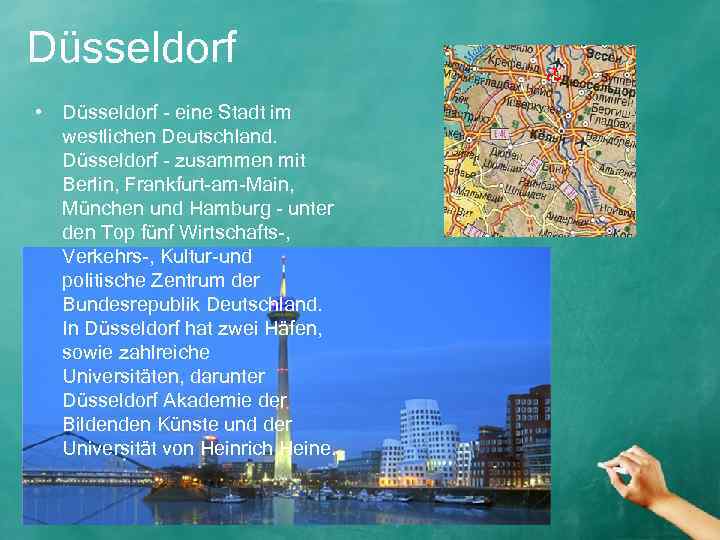 Düsseldorf • Düsseldorf - eine Stadt im westlichen Deutschland. Düsseldorf - zusammen mit Berlin,