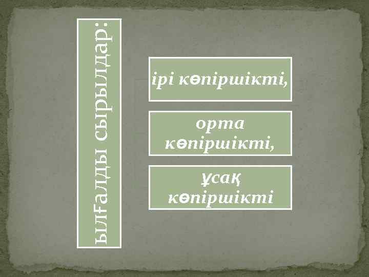 ылғалды сырылдар: ірі көпіршікті, орта көпіршікті, ұсақ көпіршікті 