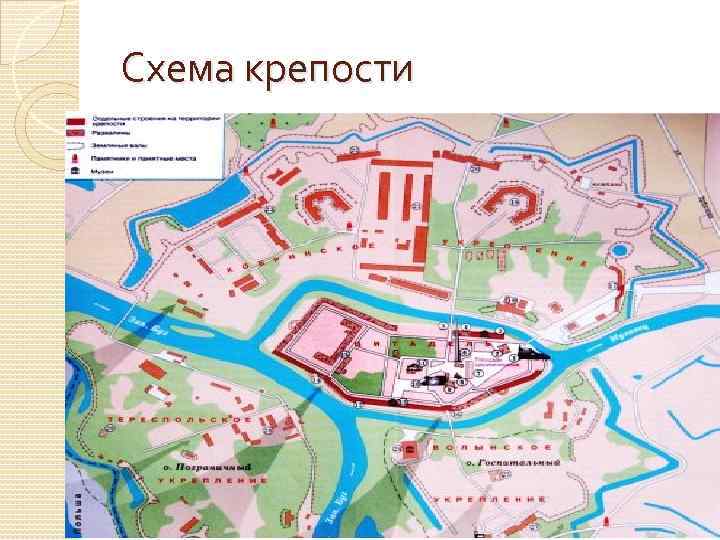 Схема крепости 