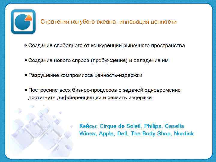 Стратегия голубого океана, инновация ценности 