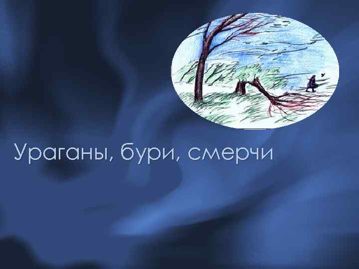 Ураганы, бури, смерчи 