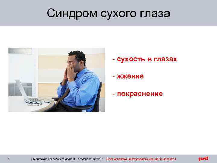 Синдром сухого глаза - сухость в глазах - жжение - покраснение 4 | Модернизация