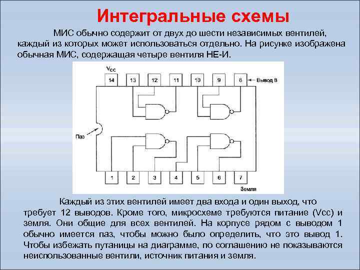 Вентили логические схемы