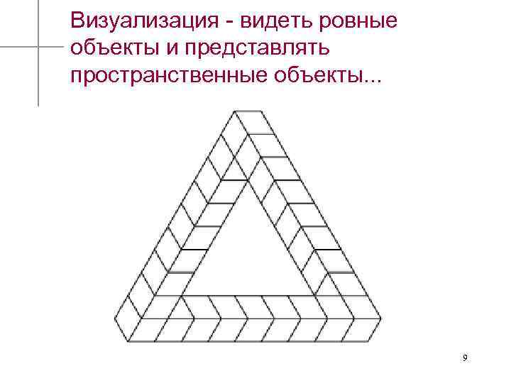 Визуализация - видеть ровные объекты и представлять пространственные объекты. . . 9 