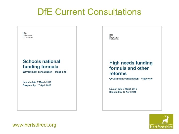 Df. E Current Consultations www. hertsdirect. org 