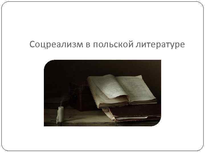 Соцреализм в польской литературе 