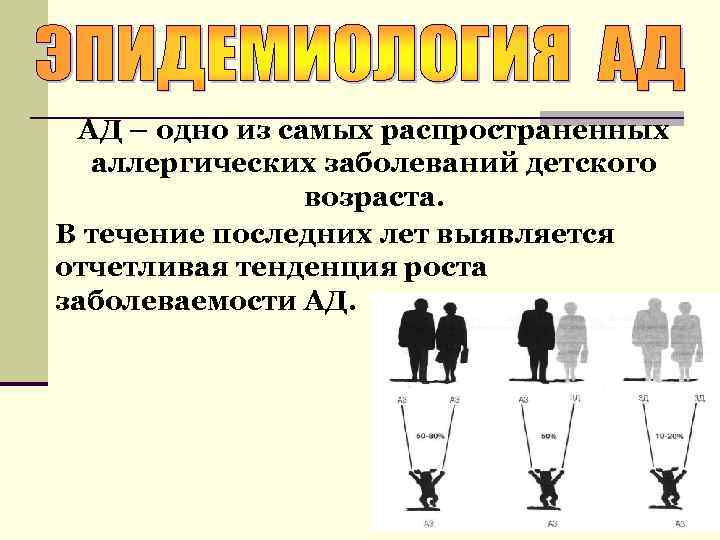 АД – одно из самых распространенных аллергических заболеваний детского возраста. В течение последних лет