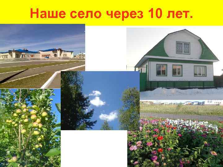 Наше село через 10 лет. 