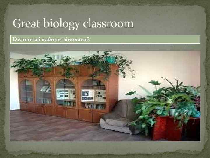 Great biology classroom Отличный кабинет биологий 