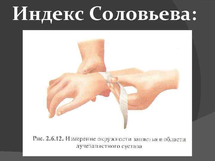 Индекс Соловьева: 