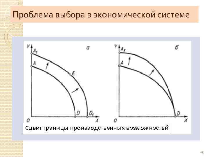 Проблема выбора в экономической системе 15 