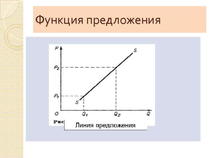 Функция предложения 