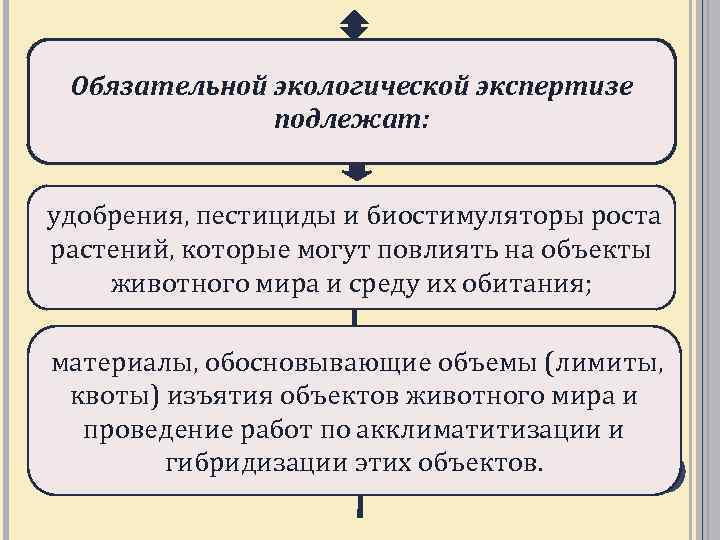 Обязательной экологической экспертизе подлежат: удобрения, пестициды и биостимуляторы роста растений, которые могут повлиять на