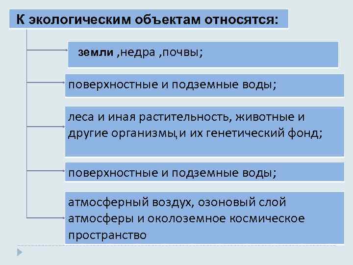 Объектом отношений является. Объекты экологических правоотношений. Виды объектов экологических правоотношений. Объектами экологических правоотношений являются. Объекты экологических правоотношений схема.