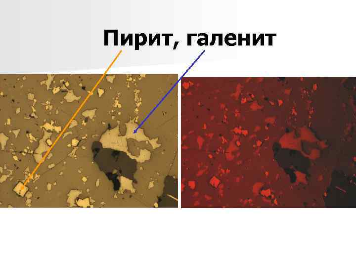 Пирит, галенит 